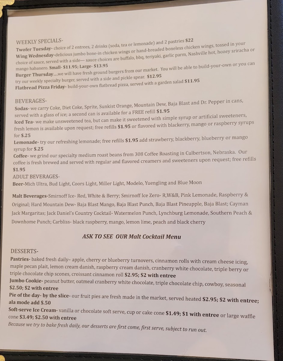 Terra Bona Bakery Cafe Photo Menu 1