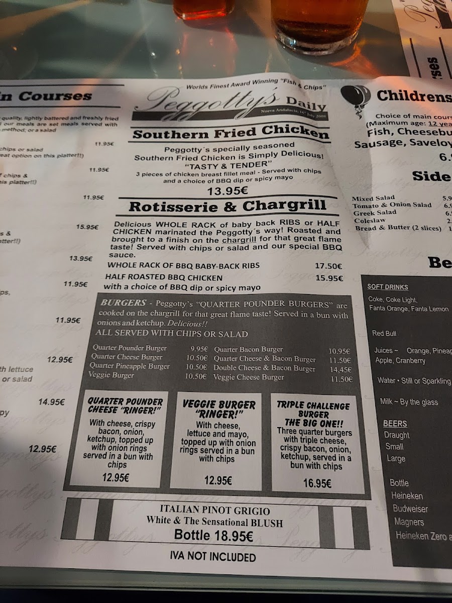 Peggotty’s Fish & Grills Photo Menu 3