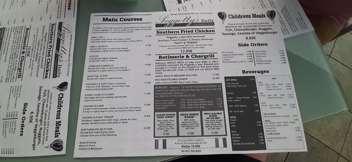 Peggotty’s Fish & Grills Photo Menu 4