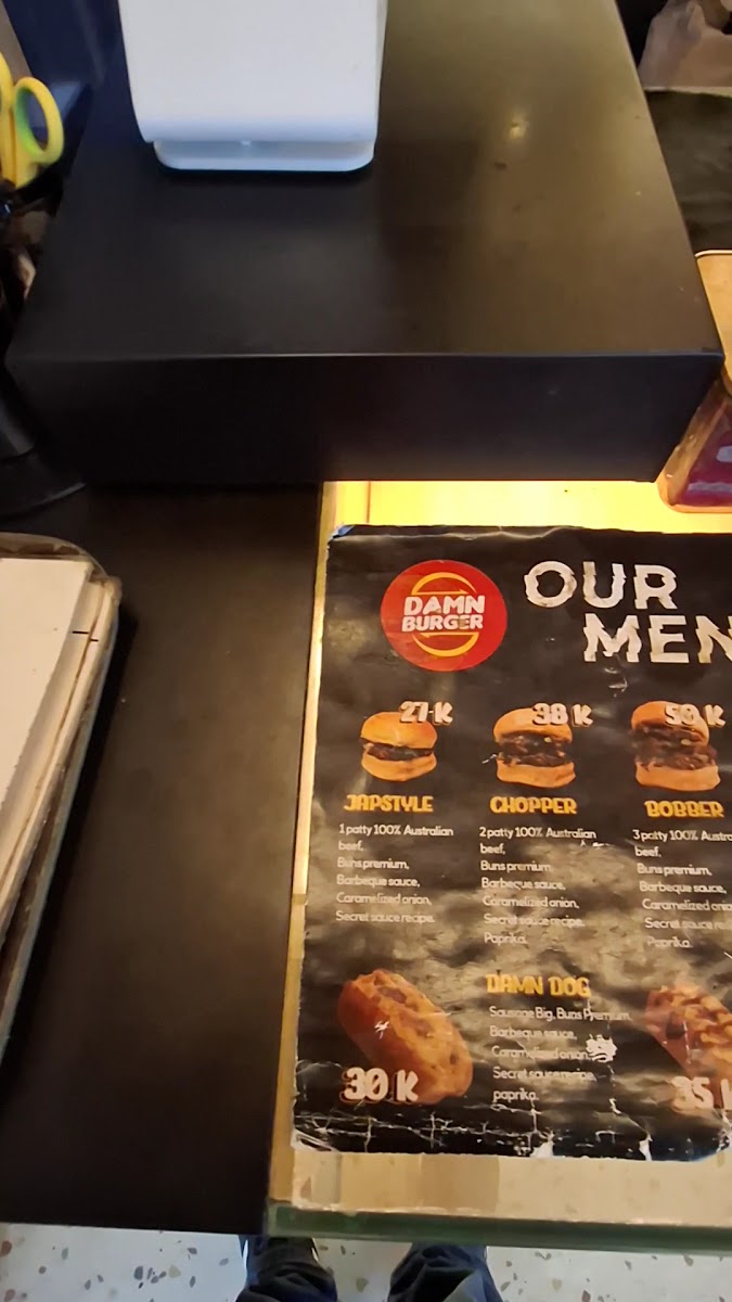 Demen Kopi x Damn Burger Photo Menu 2