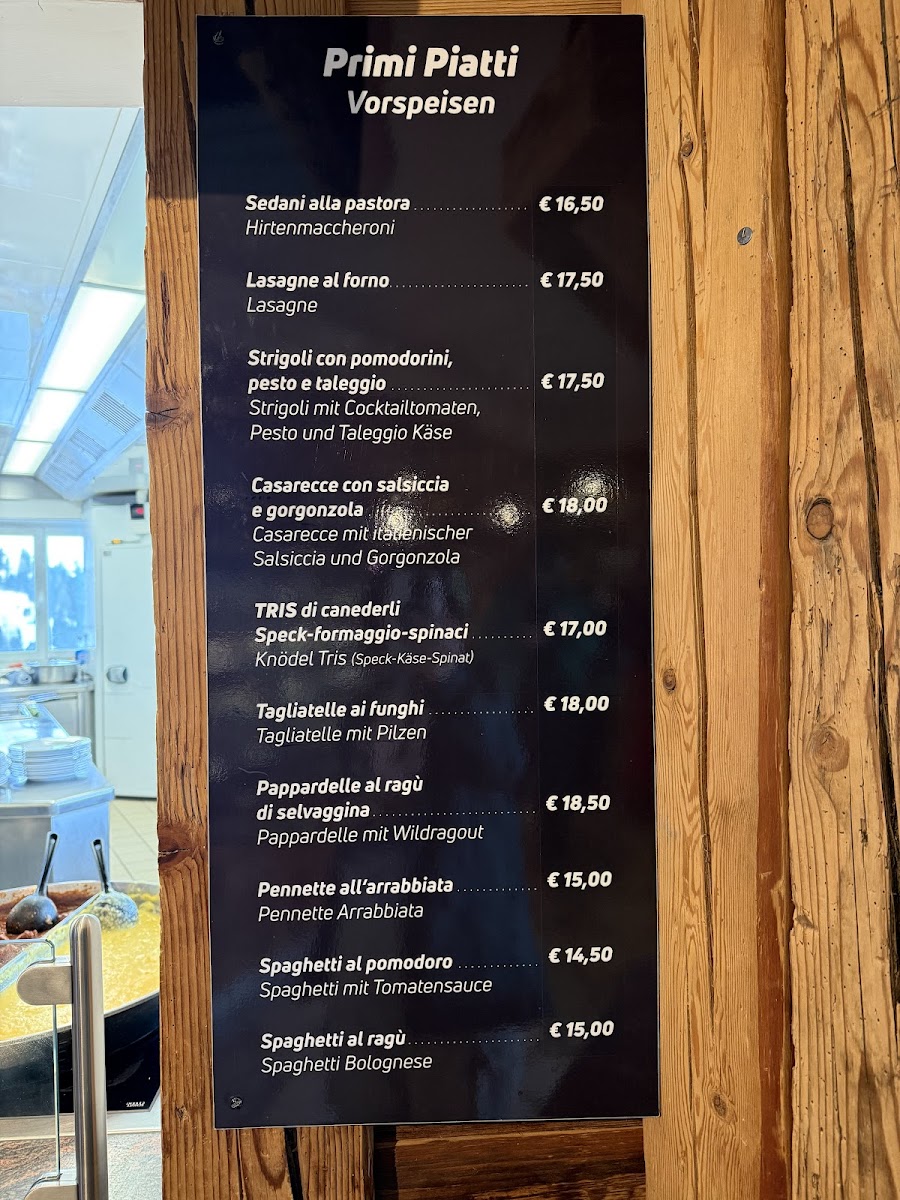 Restaurant auf dem Piz Seteur Photo Menu 3