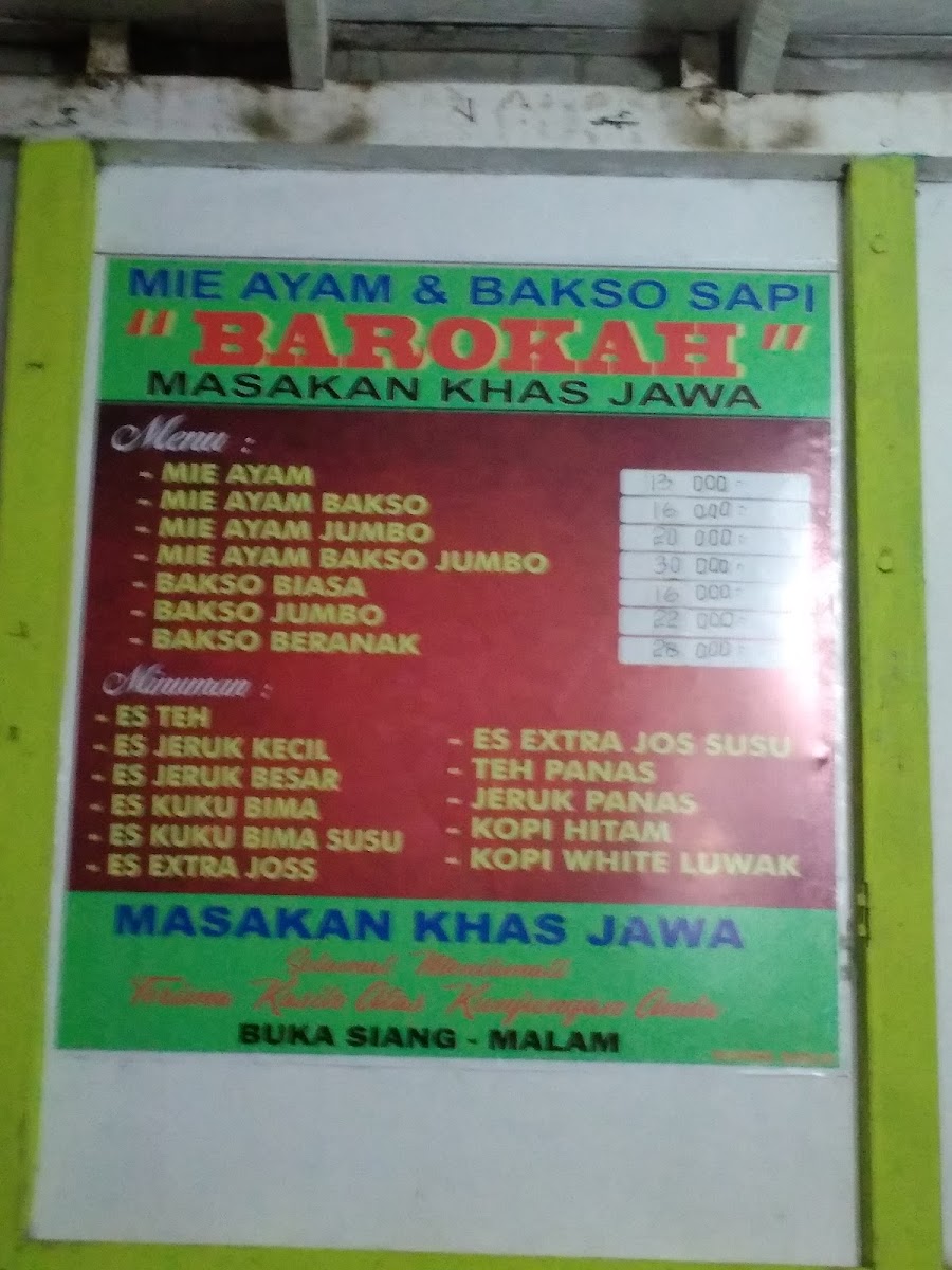 Mie ayam bakso jumbo barokah Photo Menu 3
