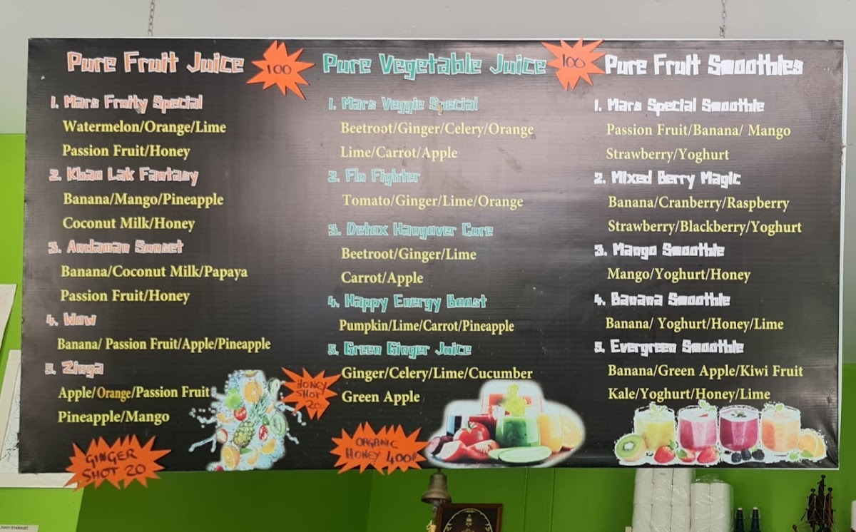 Juice from Mars | Restaurant Photo Menu 3