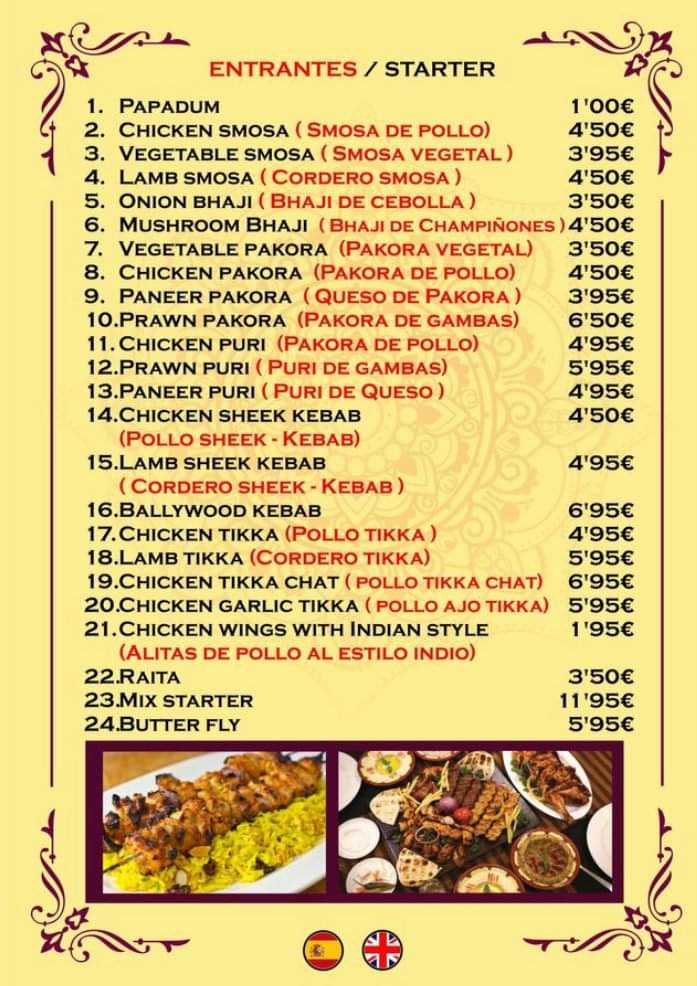 Indian 2020 restaurant Photo Menu 6
