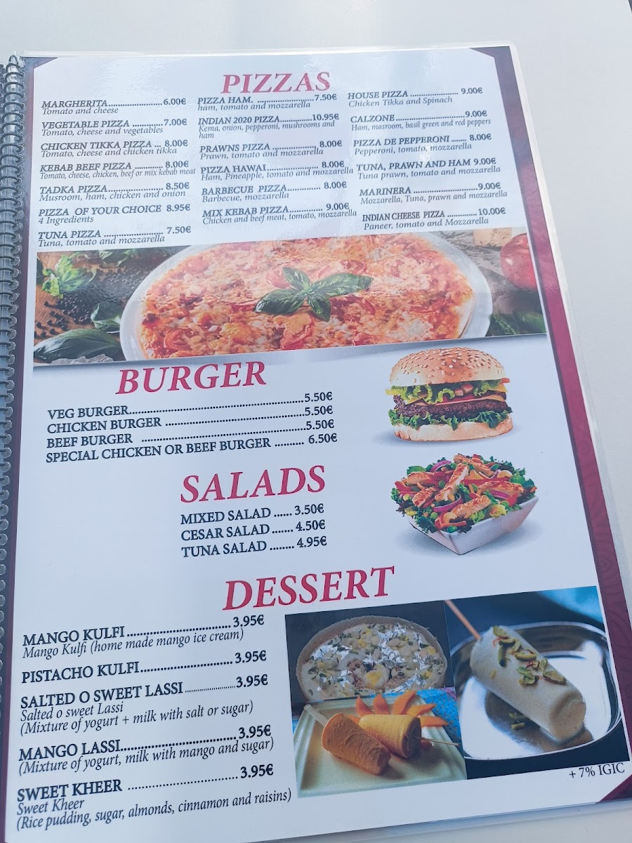 Indian 2020 restaurant Photo Menu 8