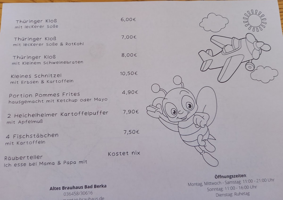 Restaurant Altes Brauhaus Photo Menu 6