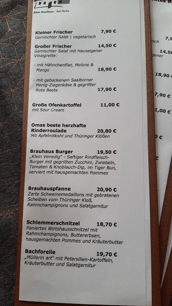 Restaurant Altes Brauhaus Photo Menu 9