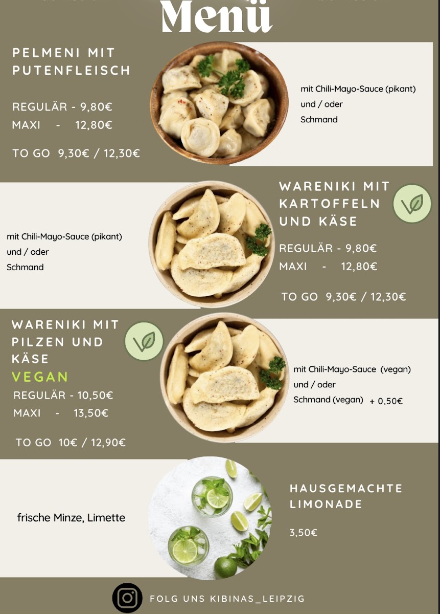 Café Kibinas Leipzig Photo Menu 1