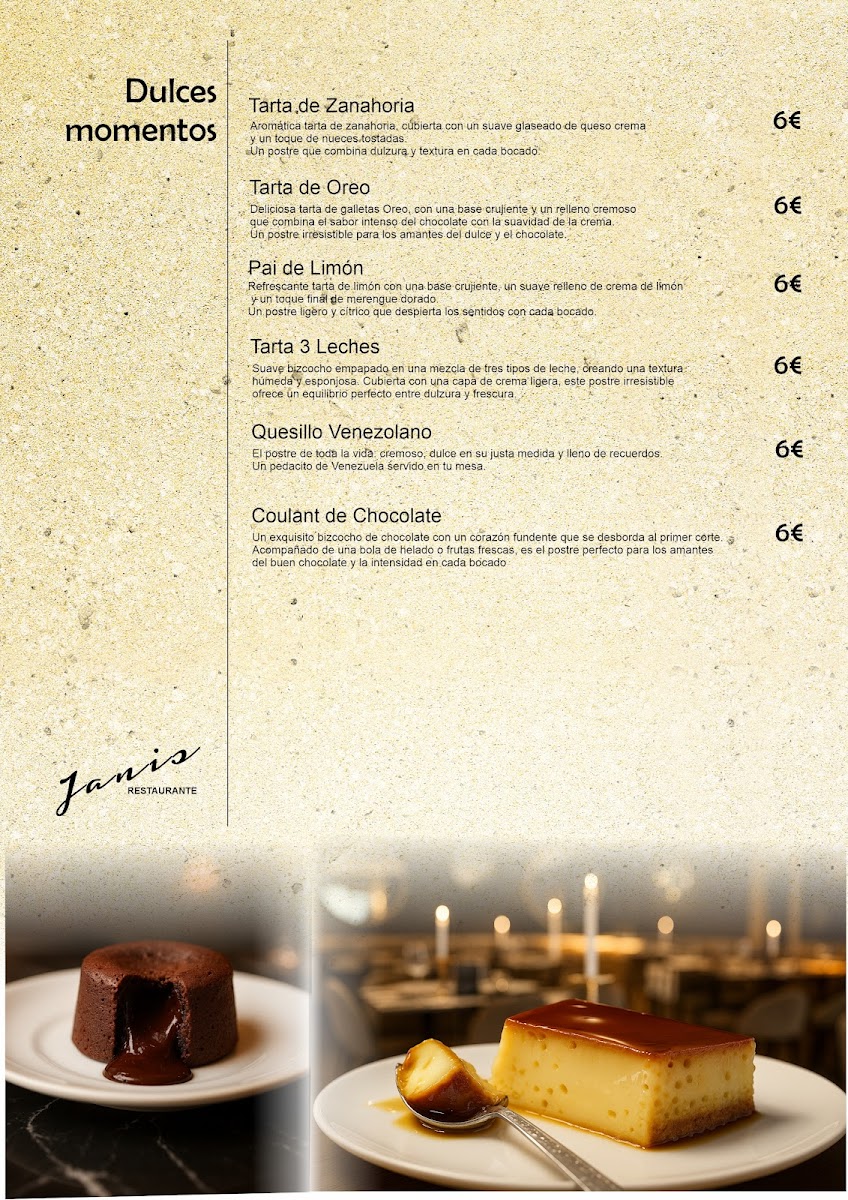 Janis Gastrobar Photo Menu 2