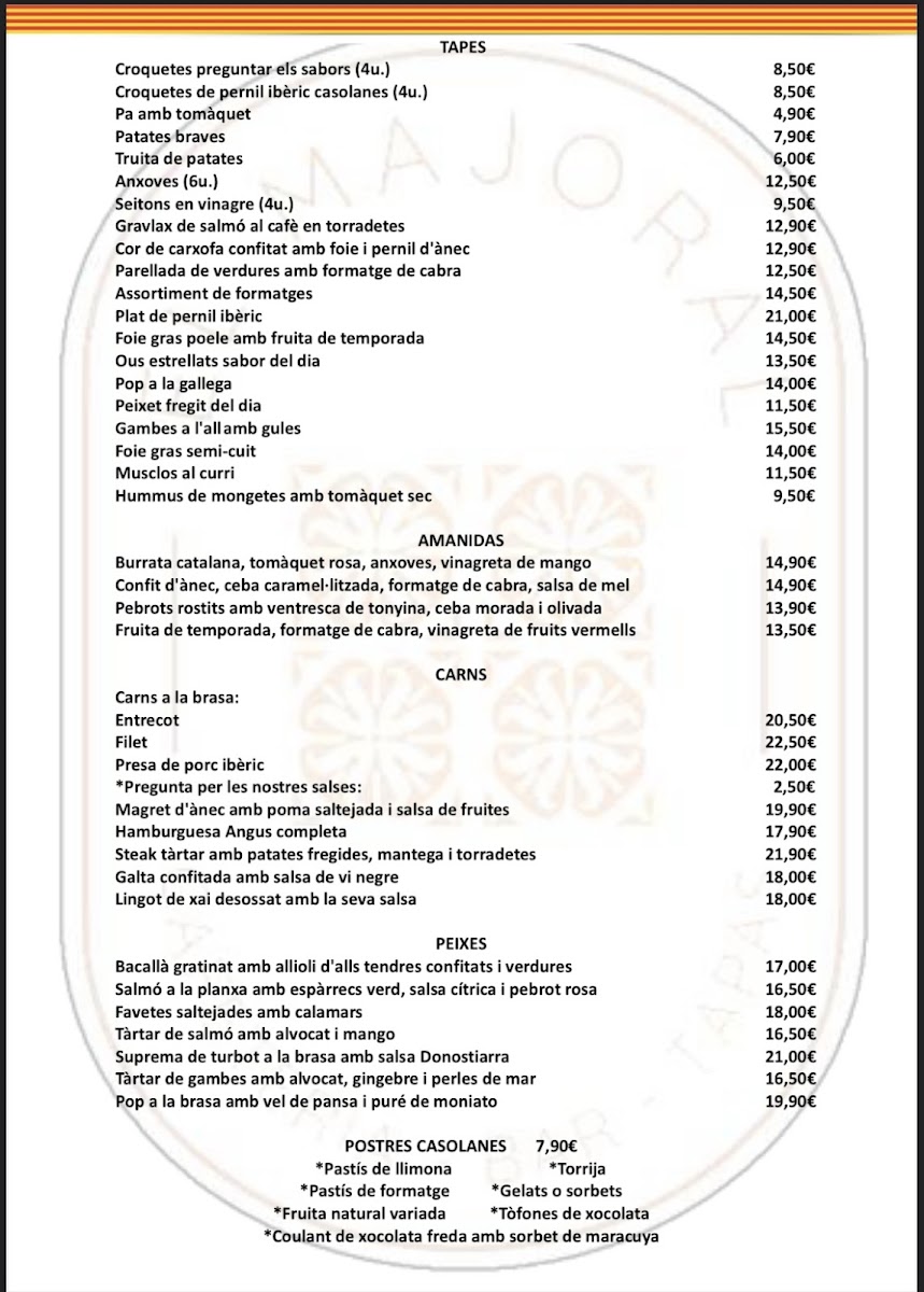 EL Majoral - Sitges Photo Menu 2