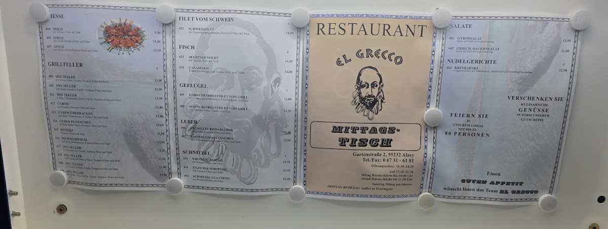 El Grecco Photo Menu 1