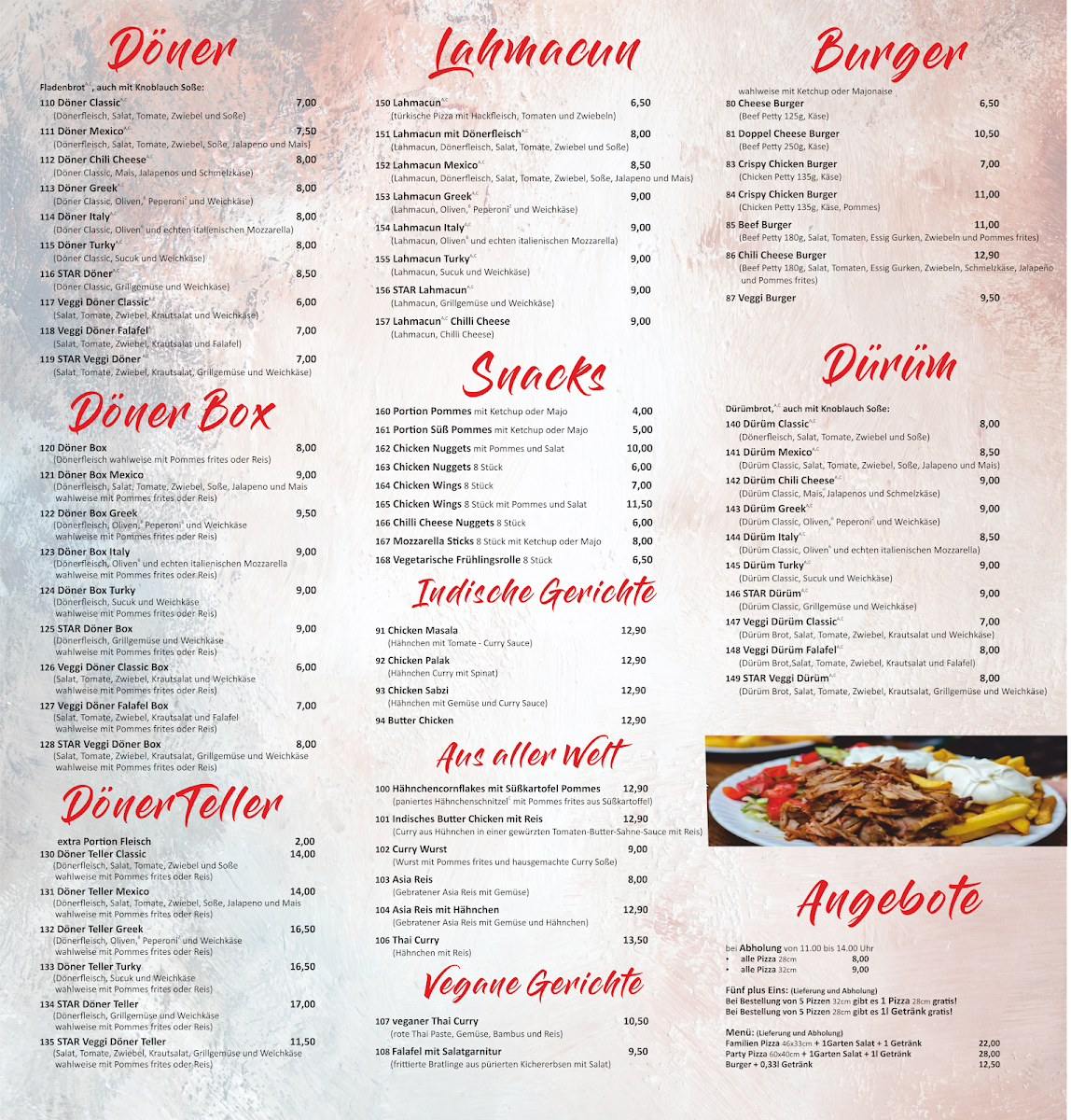 Star Pizza & Döner Traunstein Photo Menu 1