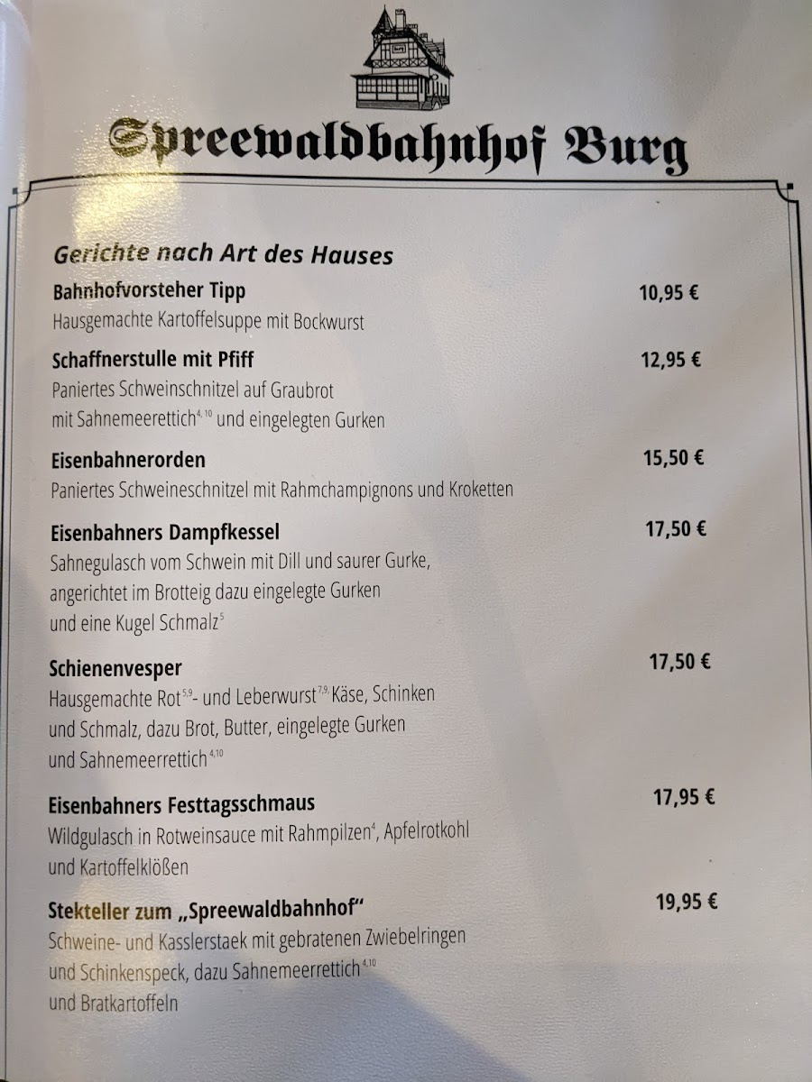 Gaststätte Alter Bahnhof Photo Menu 6