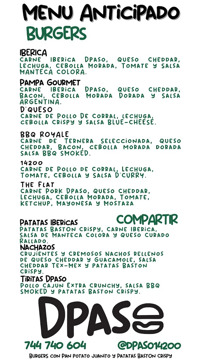 Hamburguesería Dpaso Photo Menu 3