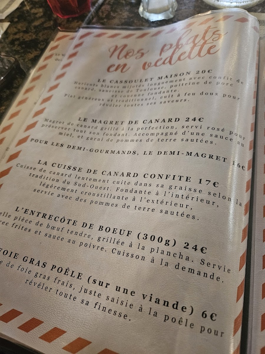 Restaurant Le Longchamp Photo Menu 1