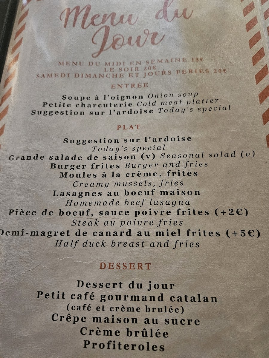 Restaurant Le Longchamp Photo Menu 2