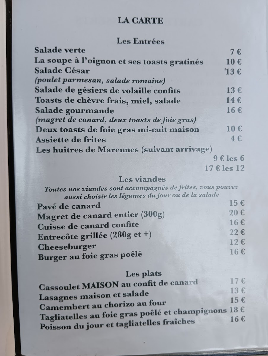 Restaurant Le Longchamp Photo Menu 3