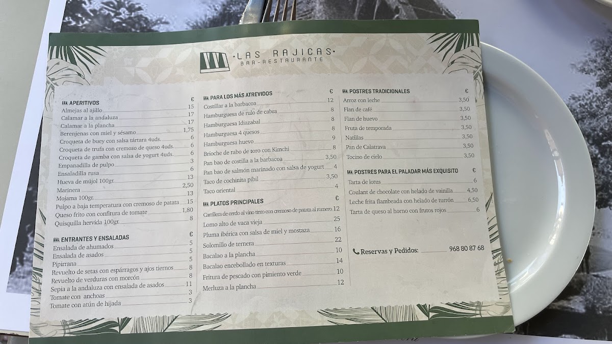 Las Rajicas Photo Menu 2
