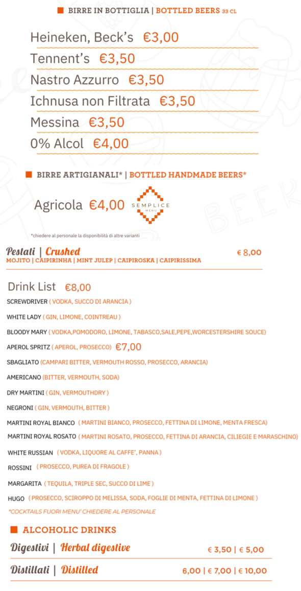 Semplice Café Photo Menu 4