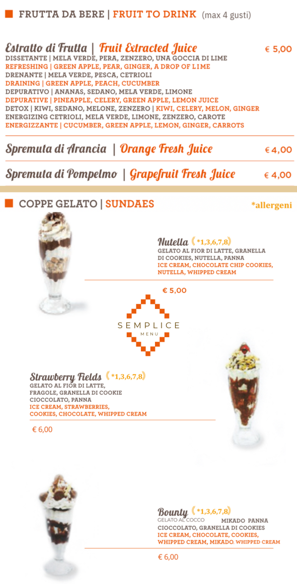 Semplice Café Photo Menu 6