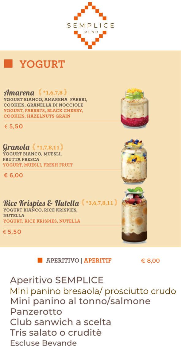 Semplice Café Photo Menu 7