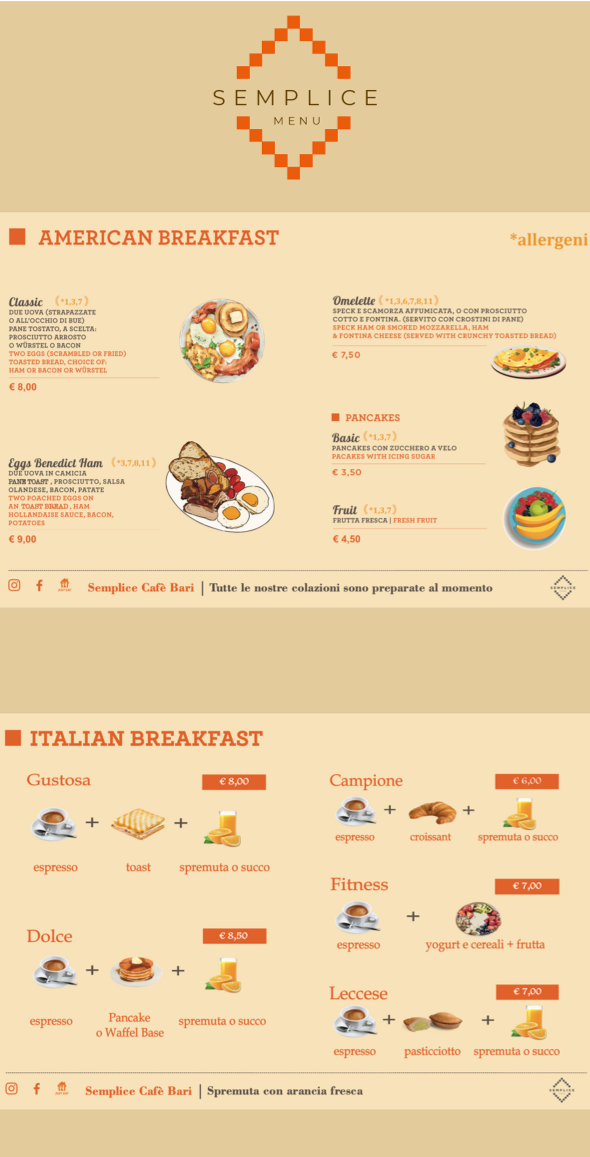 Semplice Café Photo Menu 8