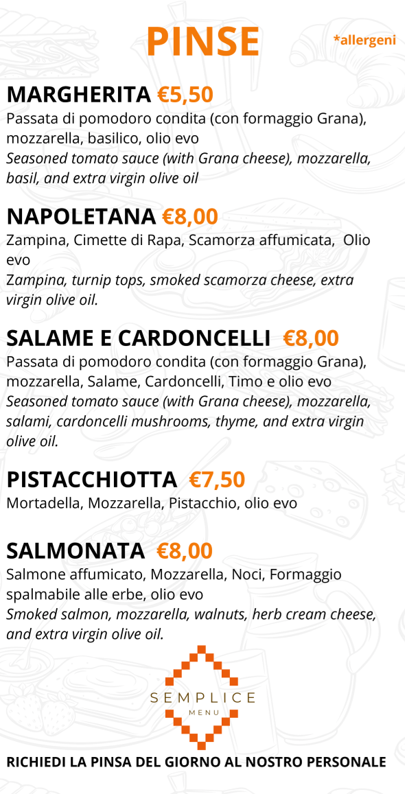 Semplice Café Photo Menu 9