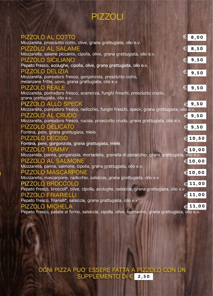 Pizzeria Tutto Pizza Photo Menu 1