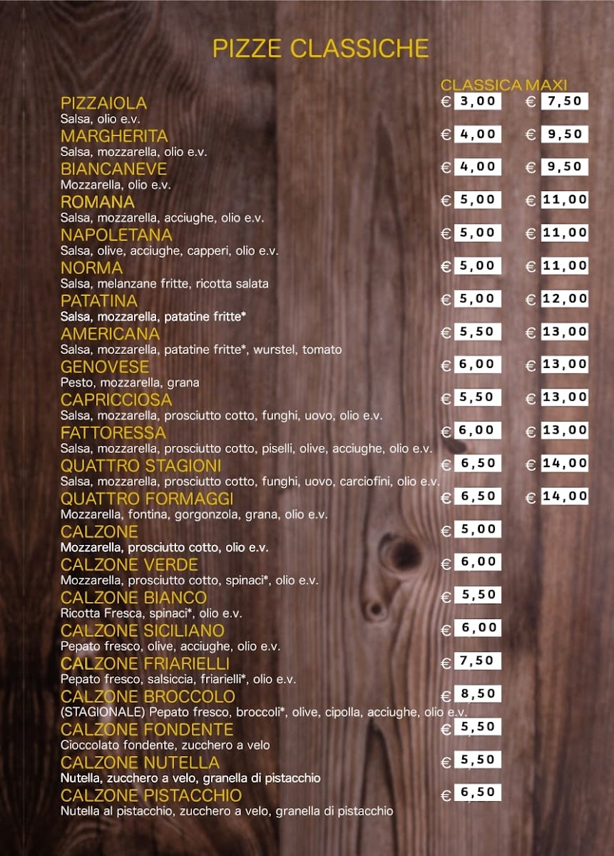 Pizzeria Tutto Pizza Photo Menu 2