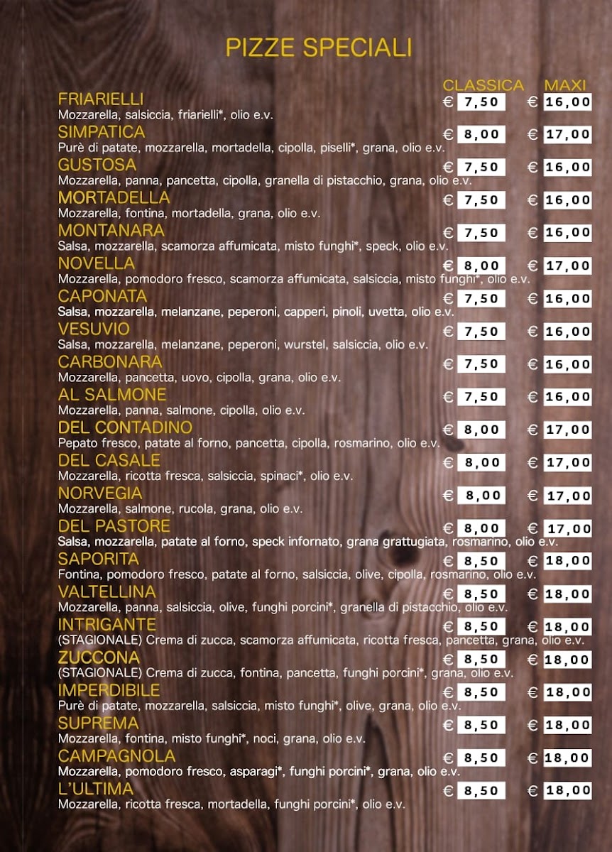 Pizzeria Tutto Pizza Photo Menu 4