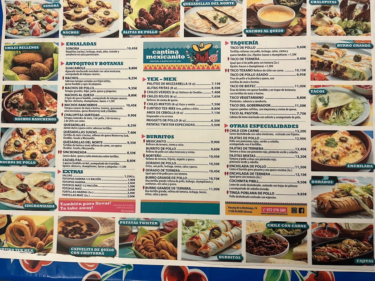 Restaurant Mexicanito Photo Menu 1