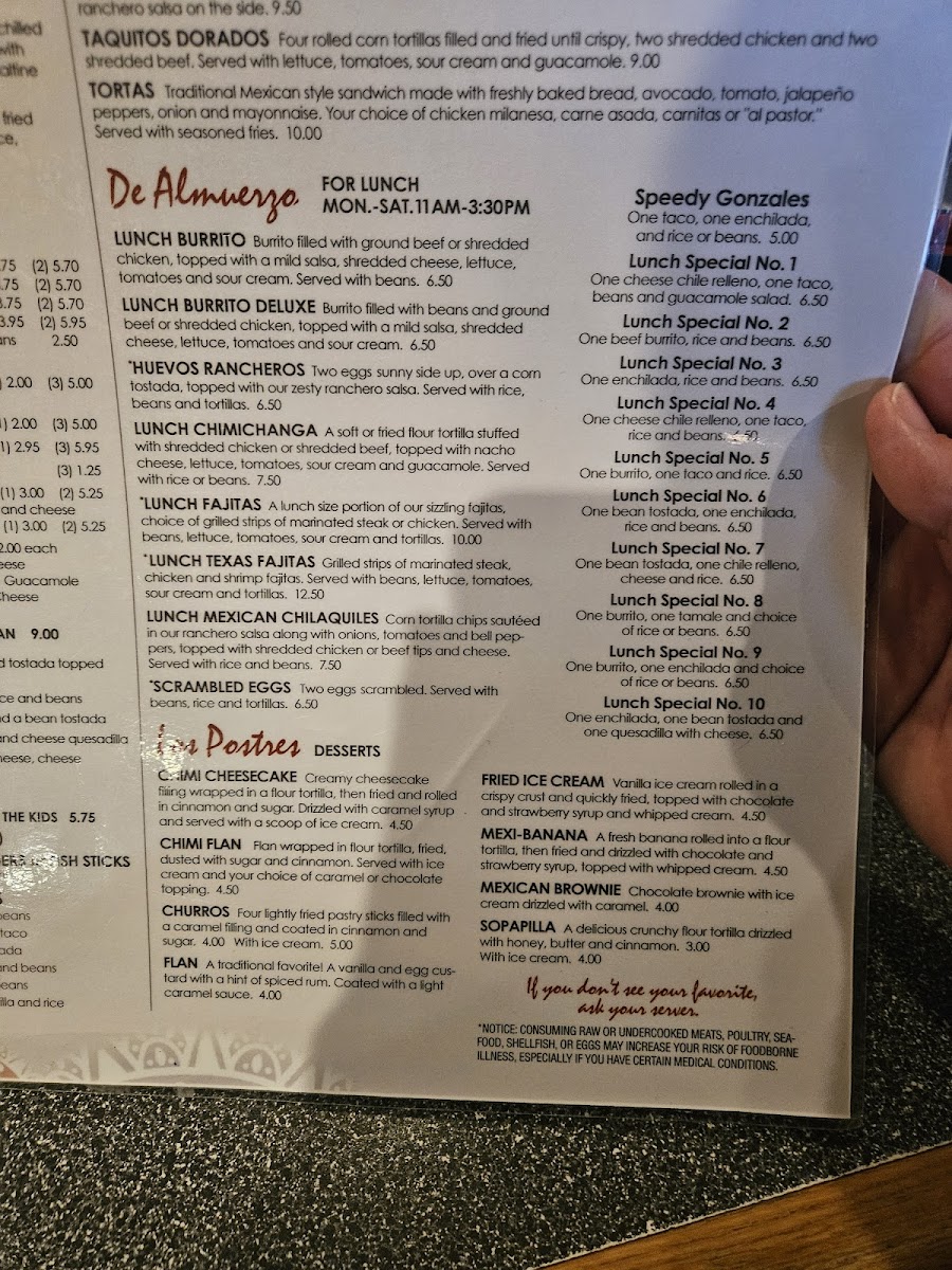 Jalapenos Mexican Restaurant Photo Menu 1