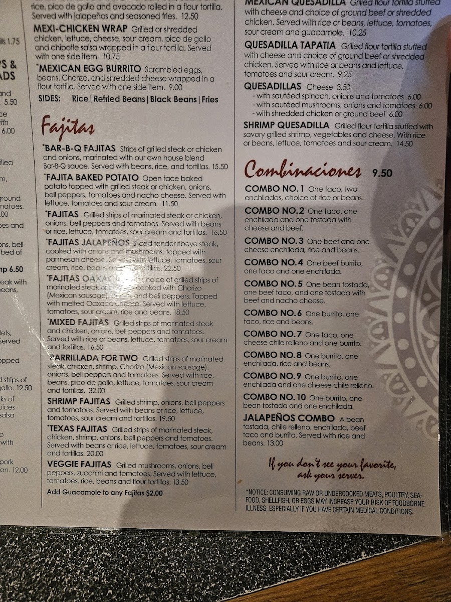 Jalapenos Mexican Restaurant Photo Menu 5