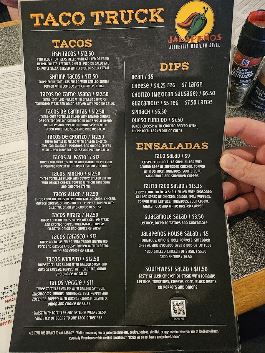 Jalapenos Mexican Restaurant Photo Menu 7