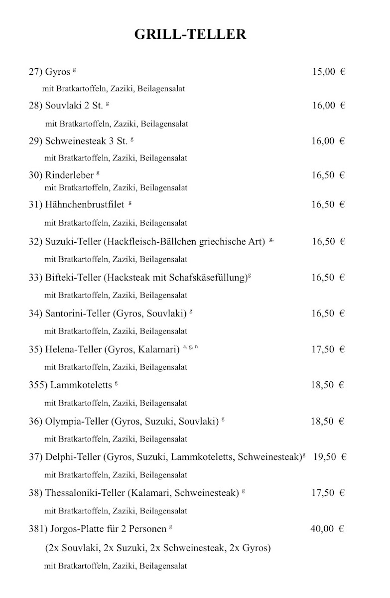 Sportheim TSV Der Grieche Photo Menu 2