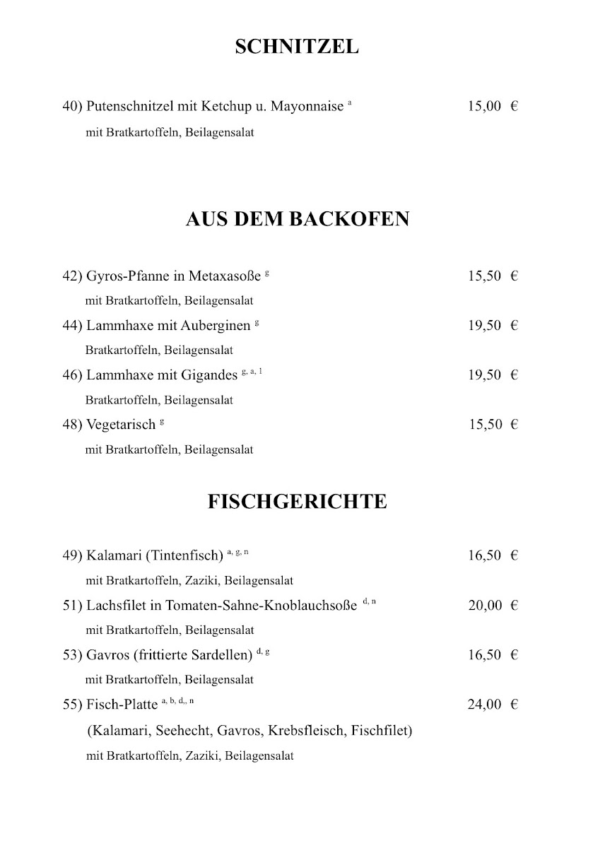 Sportheim TSV Der Grieche Photo Menu 3