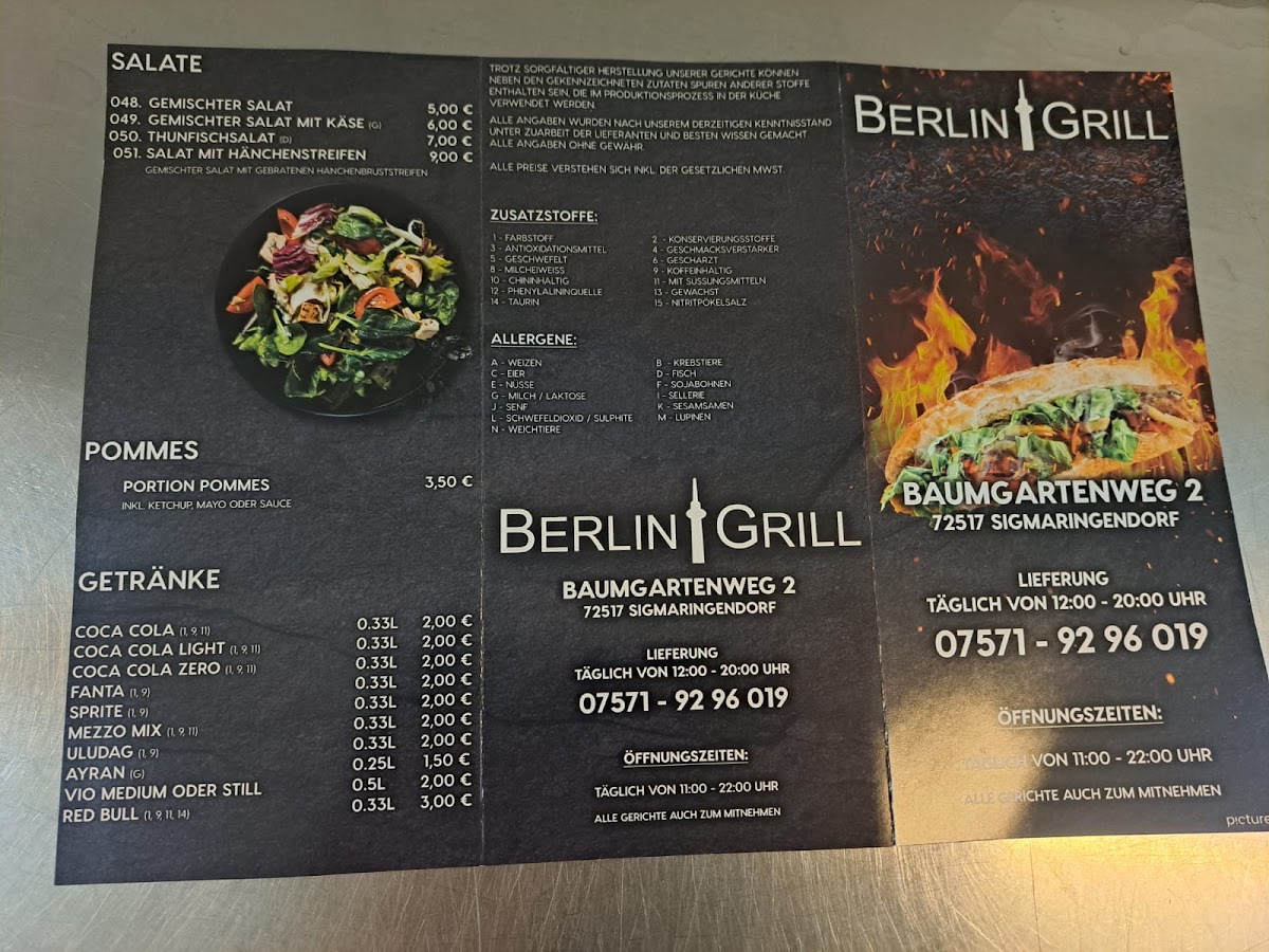 Berlin Grill Photo Menu 2