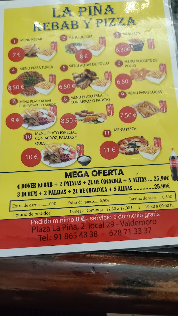 Piña kebab y pizza restaurant Photo Menu 2