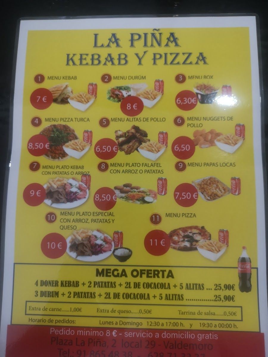Piña kebab y pizza restaurant Photo Menu 3