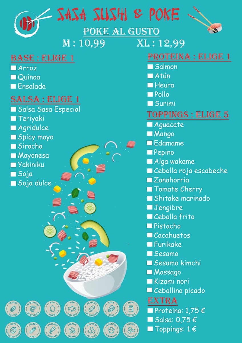 Sasa Sushi and Poke Photo Menu 3