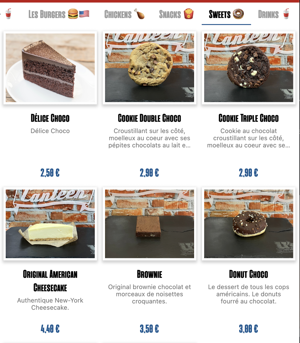 U's Canteen - Courbevoie Photo Menu 6