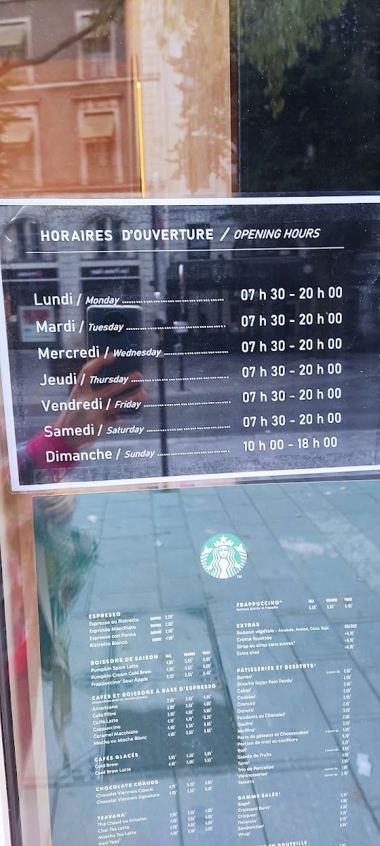 Starbucks Pau Centre-Ville Photo Menu 2