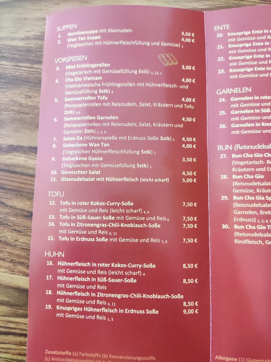 Viet Bun Haus Hanau Photo Menu 2