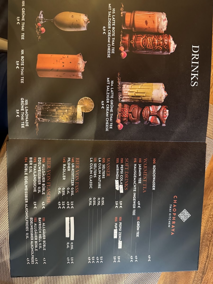 Chaophraya Thai Kitchen Photo Menu 1