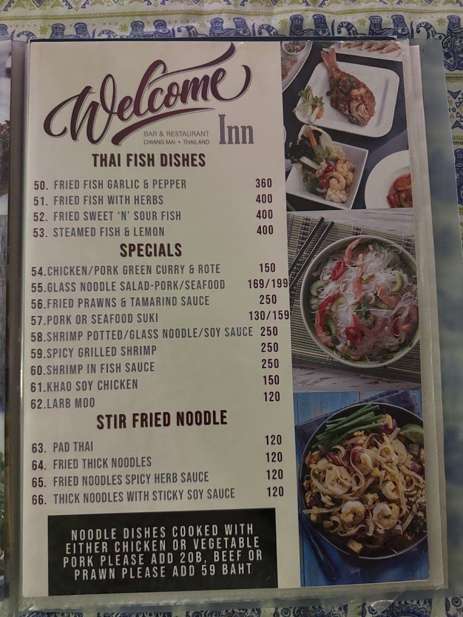 Welcome Inn Photo Menu 5