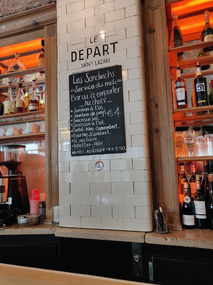 Le Départ Saint-Lazare Photo Menu 10