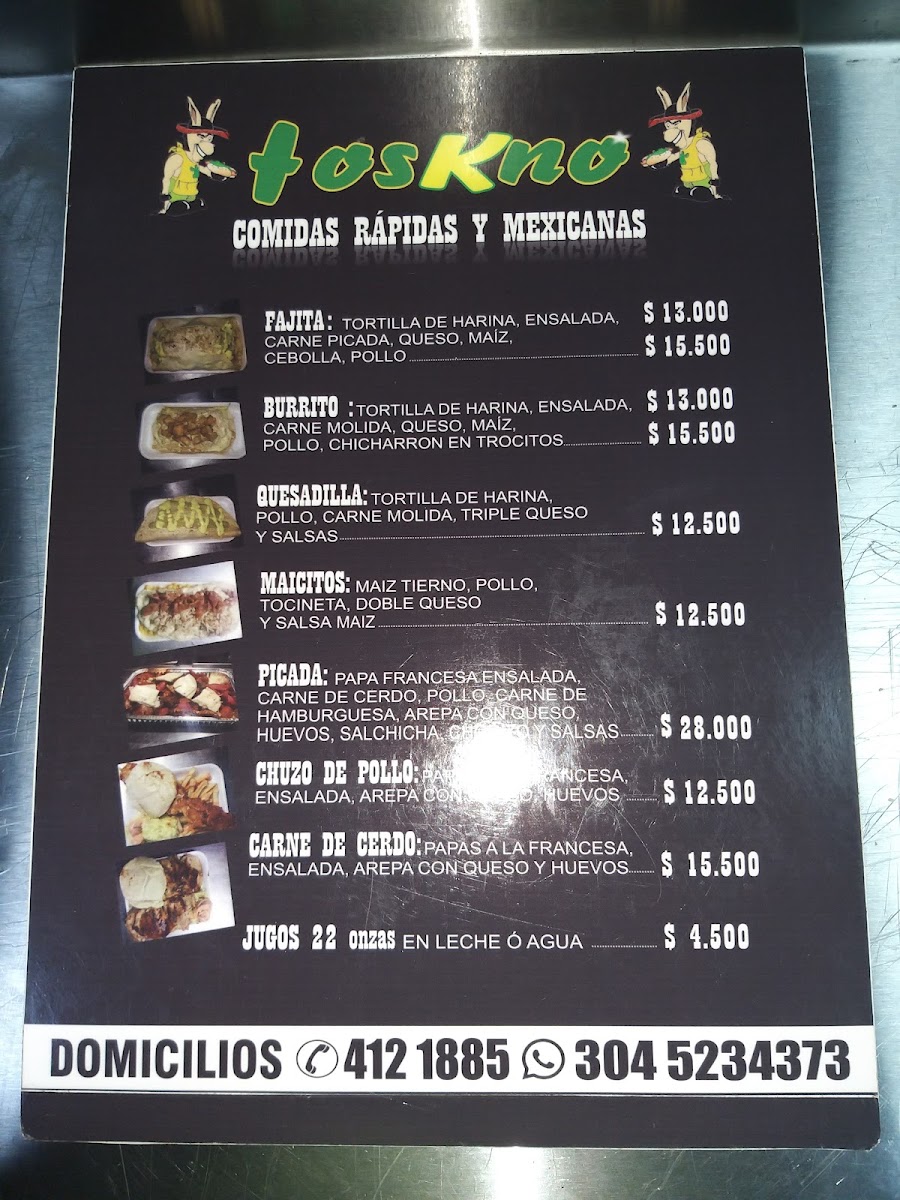 Comidas Rapidas Toskno Photo Menu 2