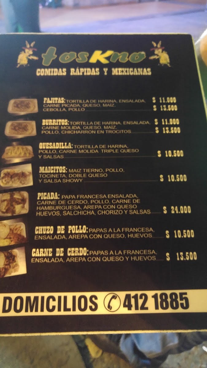 Comidas Rapidas Toskno Photo Menu 5
