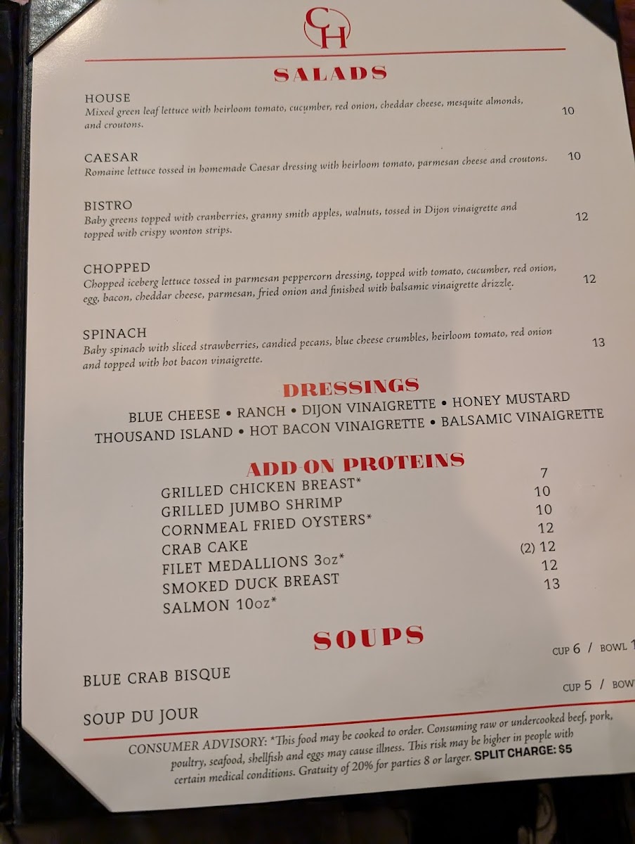 Chophouse Photo Menu 10