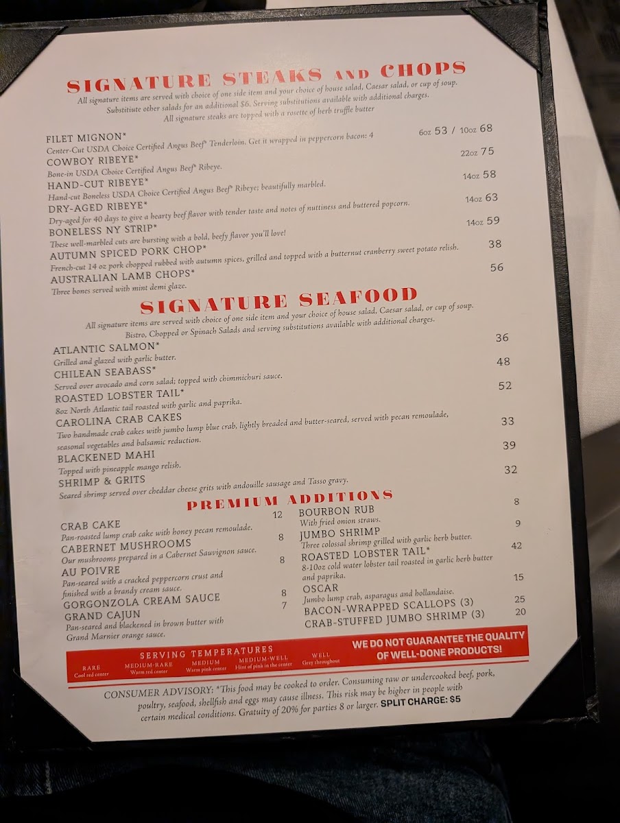 Chophouse Photo Menu 2
